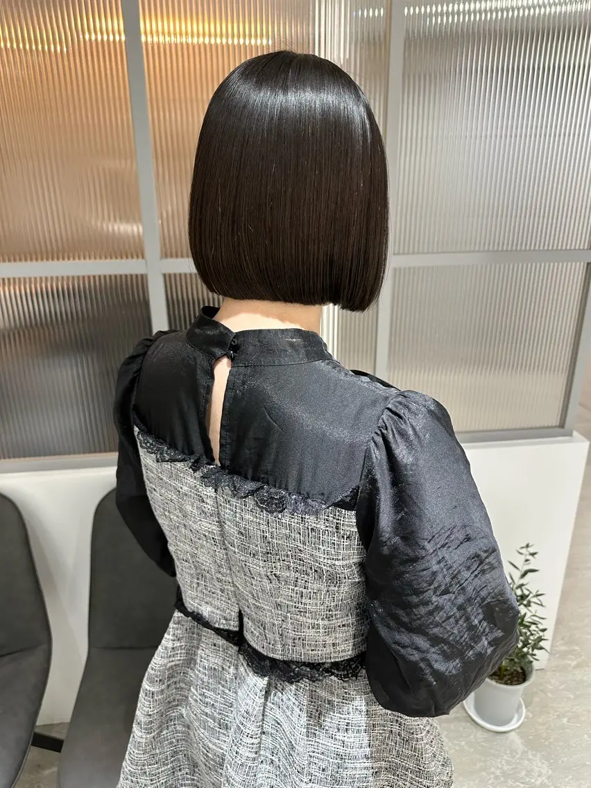 ショート カット 縮毛矯正 トリートメント 髪質改善 縮毛矯正/ レイヤー/銀座/本木のヘアスタイル