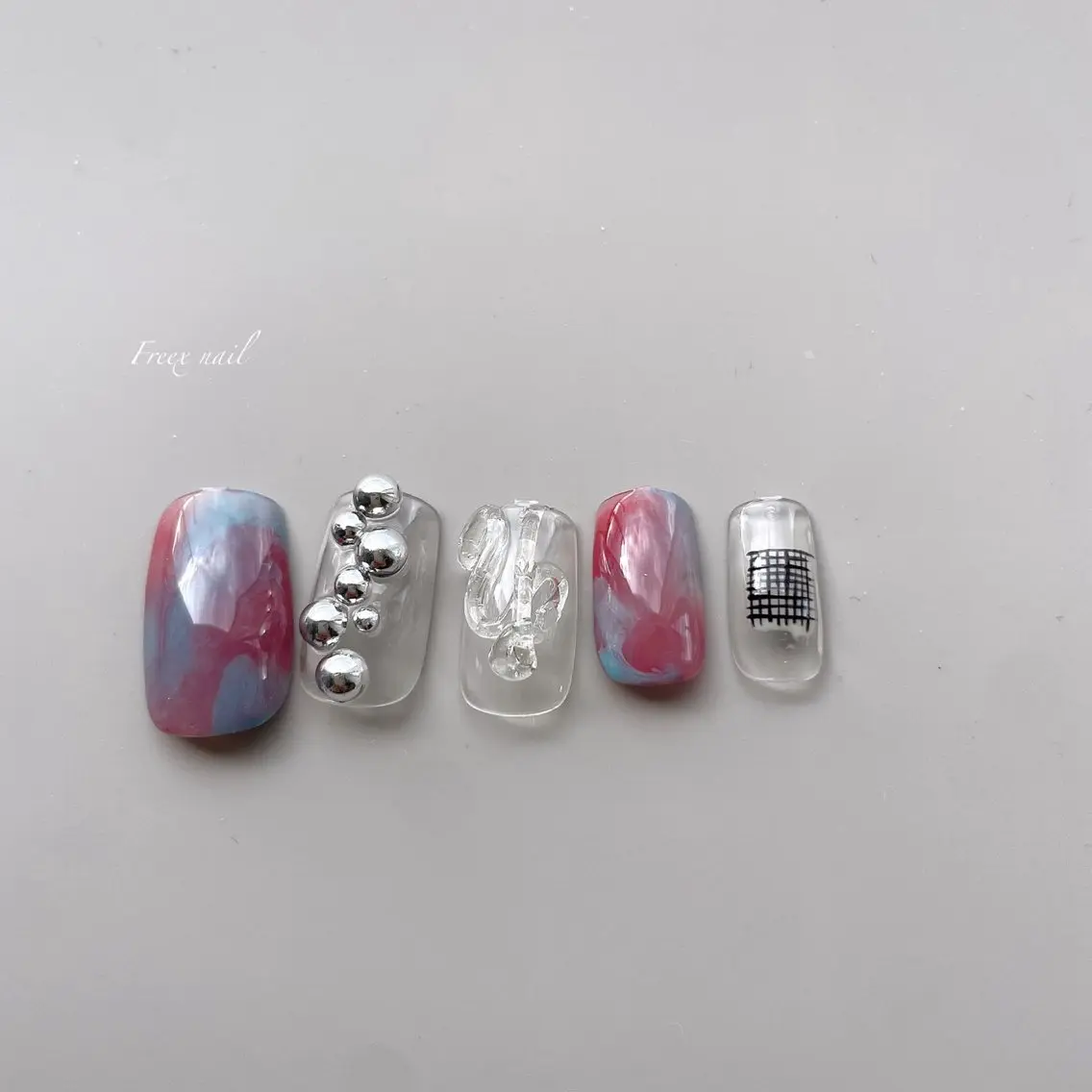 ネイル 大理石ネイル(マーブル) ニュアンスネイル 春ネイル ハンドネイル ハンドケア freex nail /ニュアンス/個性派のネイルデザイン