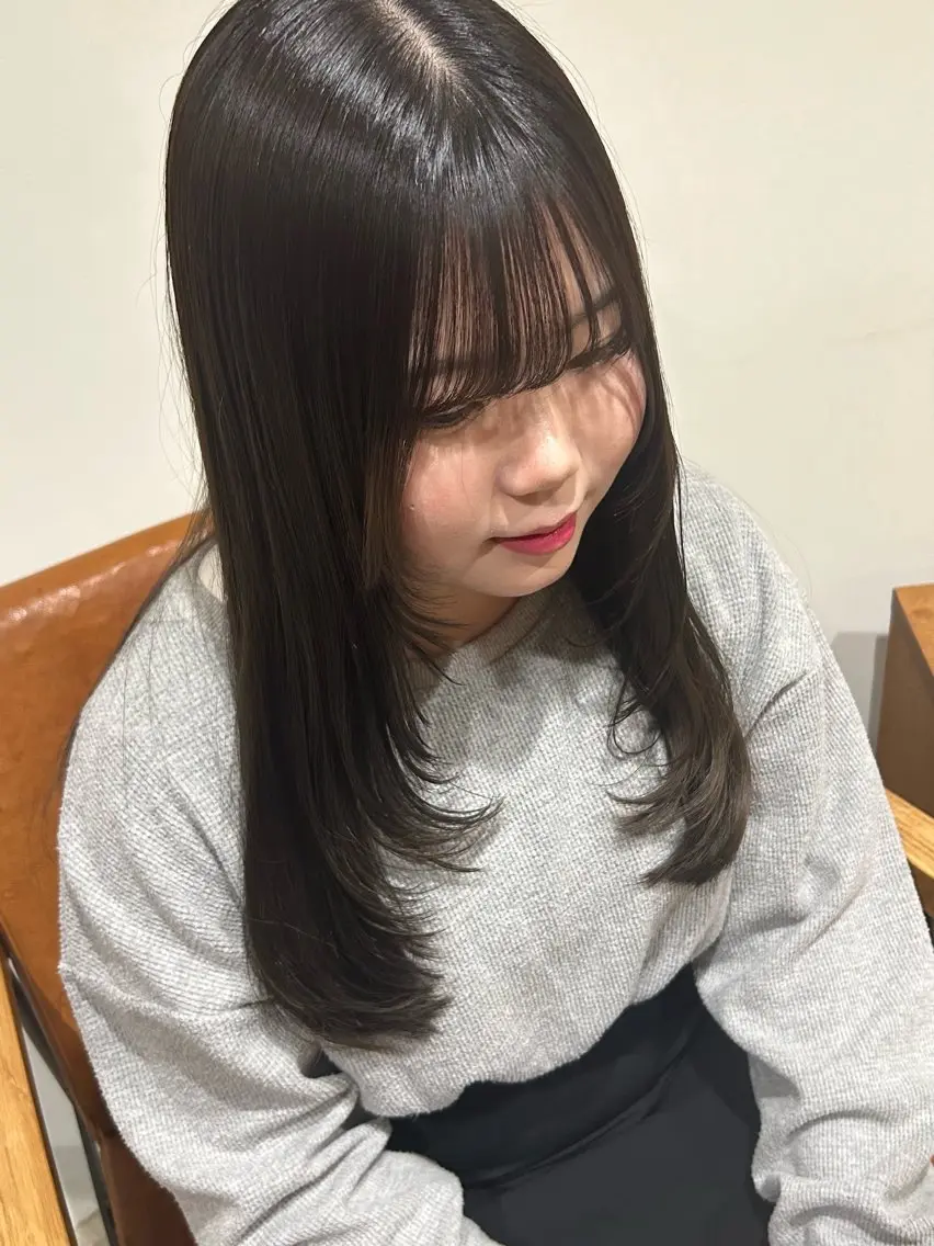 ロング レイヤーカット 似合わせカット カット nana/ボブ/ レイヤー/梅田のヘアスタイル