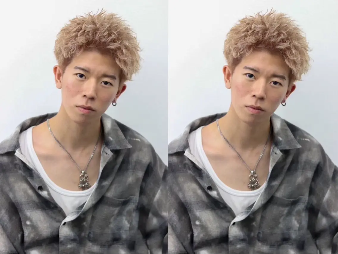 ショート カラー メンズ 楽にキマる🔥垢抜け ヘア/RAIKIのヘアスタイル