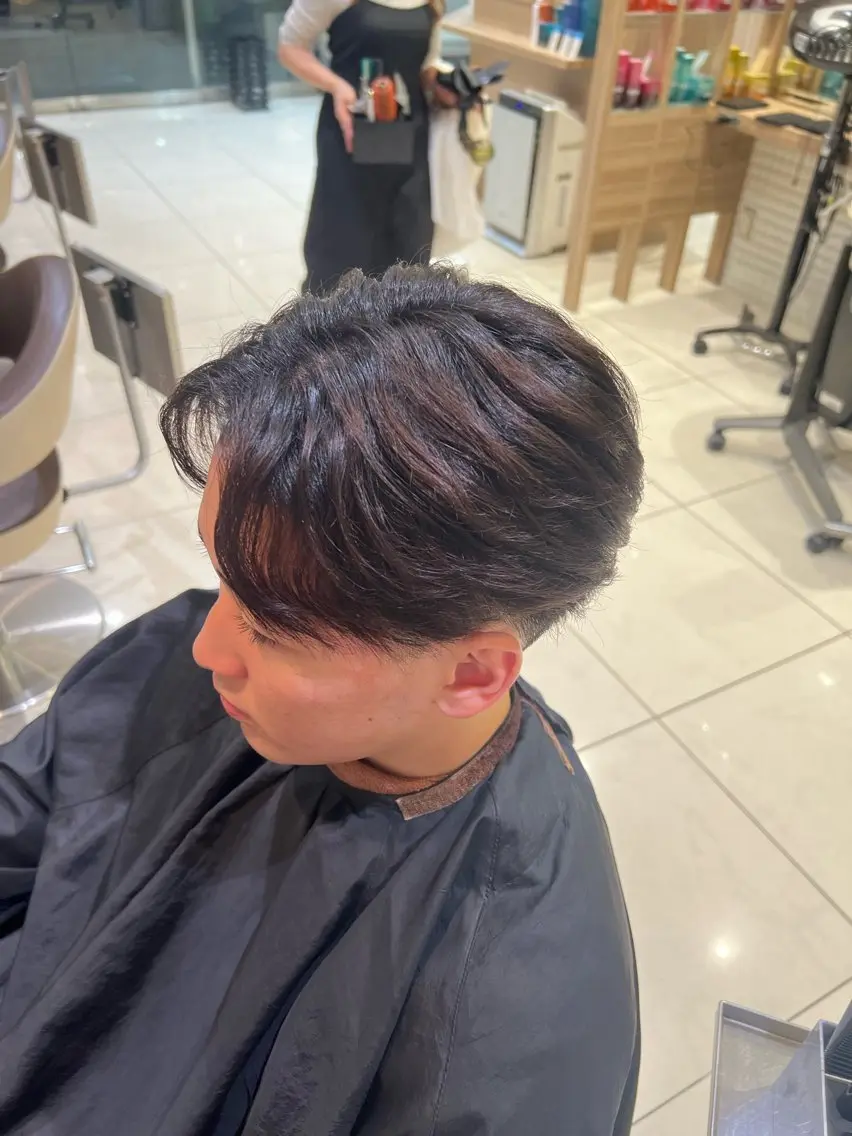 メンズ カット 縮毛矯正 SENA 再現性 パーマと縮毛矯正のヘアスタイル