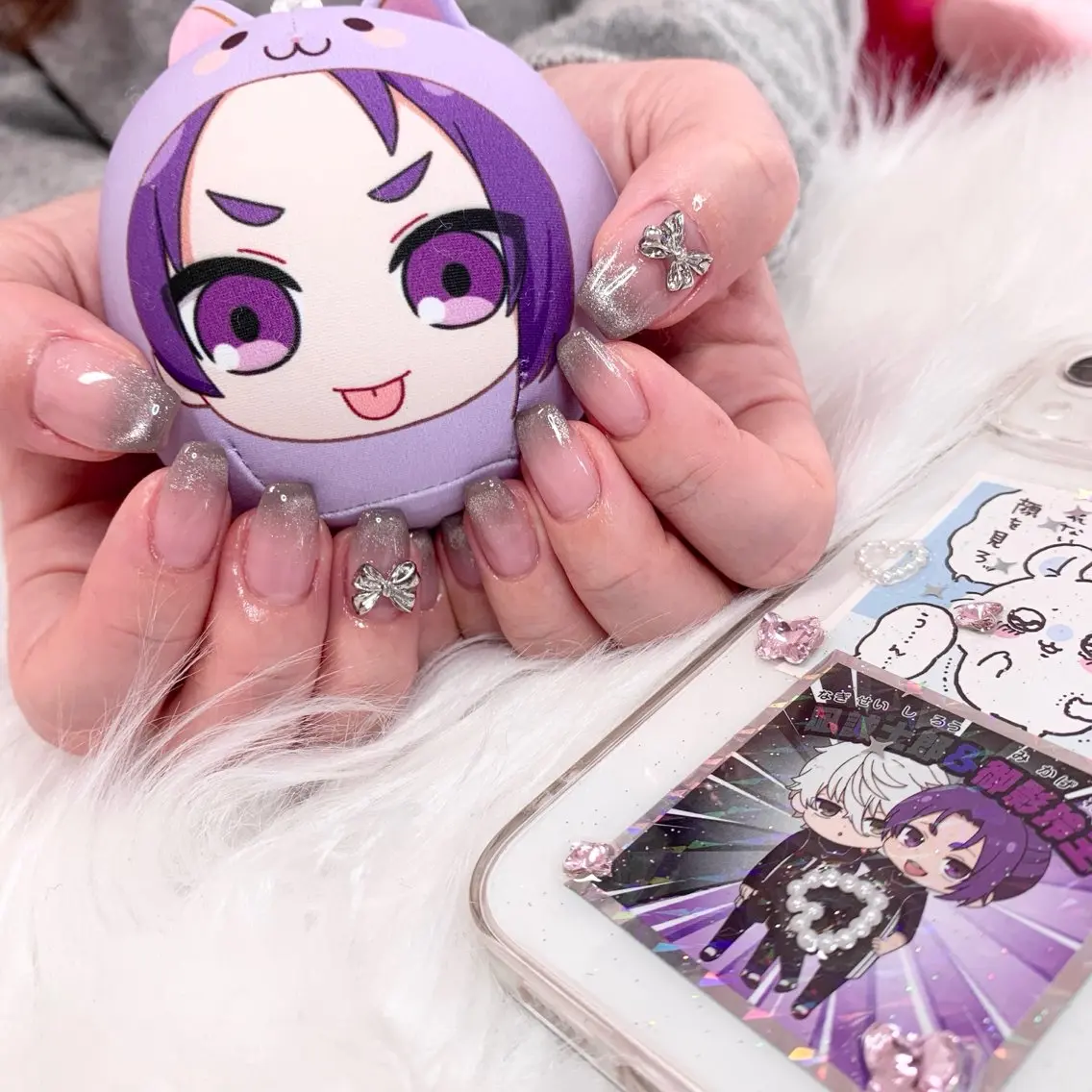 ネイル リボン ハンドネイル La neige* yuki 🐩🌙のネイルデザイン