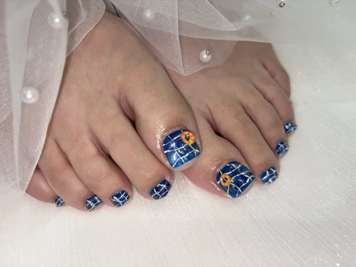 ネイル フットネイル Mermaid Nail♡Akariのネイルデザイン