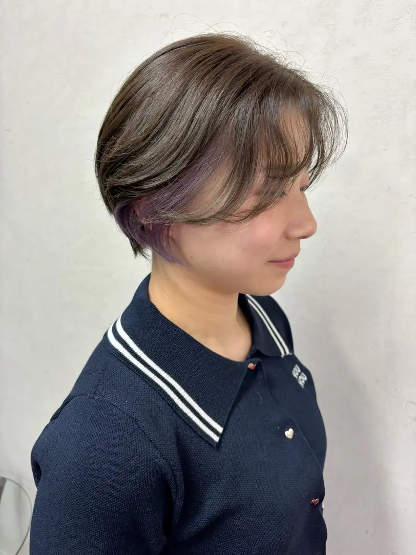 ショート カラー ヘアカラー ayumi🌈 インナーカラー🌈のヘアスタイル