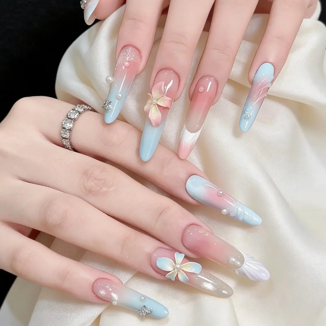 ネイル ハンドネイル ハンドケア sunnynail 小桃のネイルデザイン