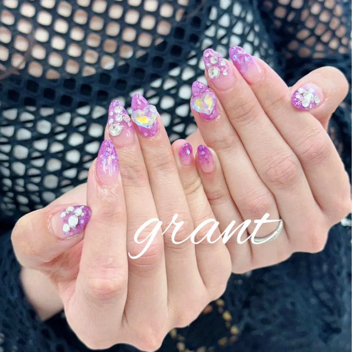 ネイル キラキラネイル ハンドネイル nailsalon grantのネイルデザイン