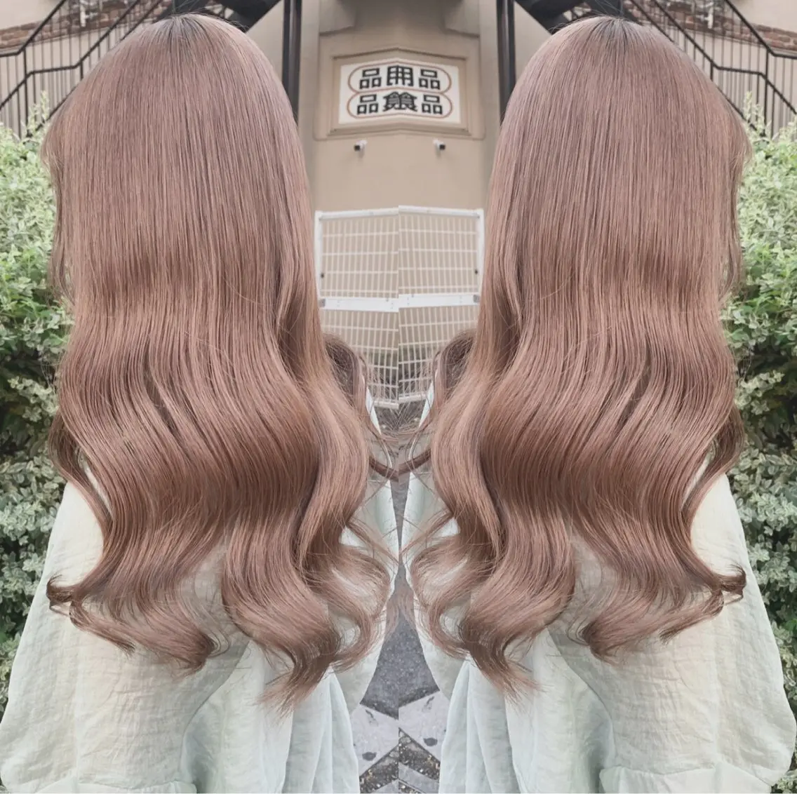 セミロング カラー あおき りゅうせいのヘアスタイル