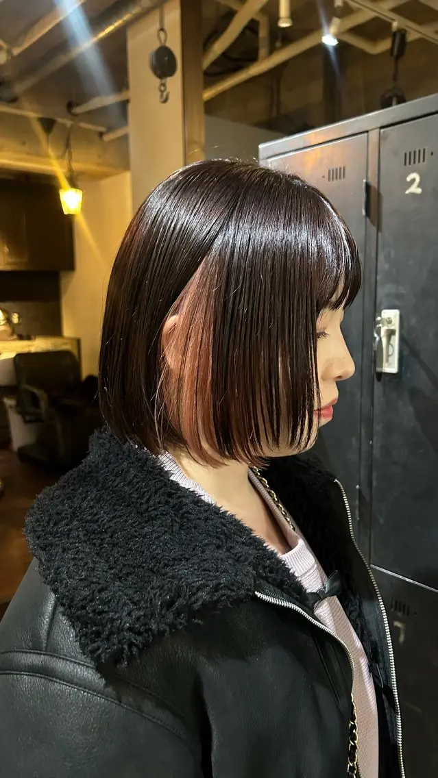 ショート カラー カット ヘアカラー トリートメント ショート/ボブ/ 心斎橋/宮脇美奈のヘアスタイル