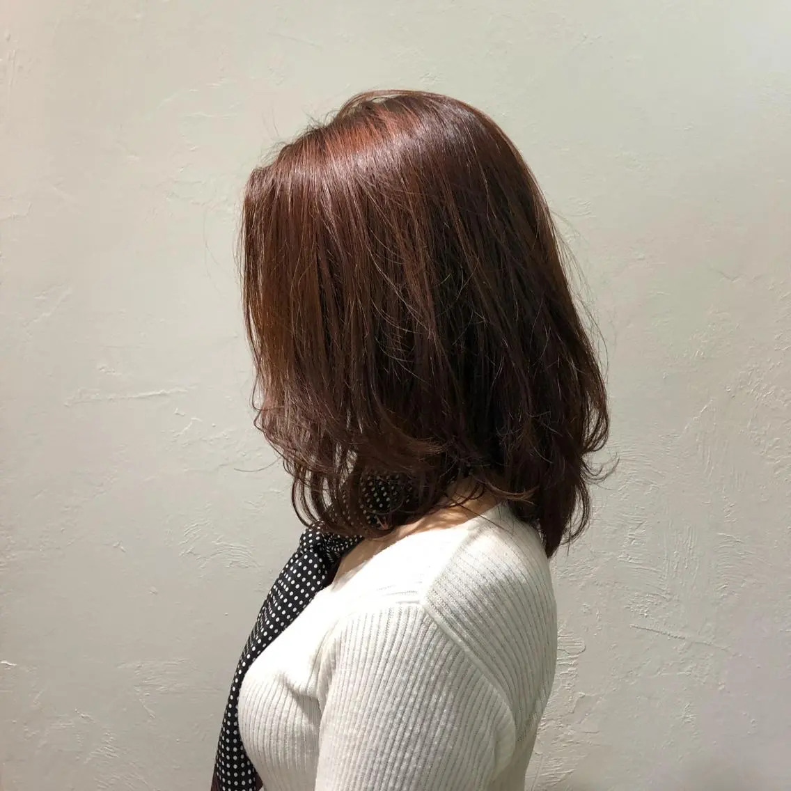 ミディアム カラー 柳田 駿のヘアスタイル