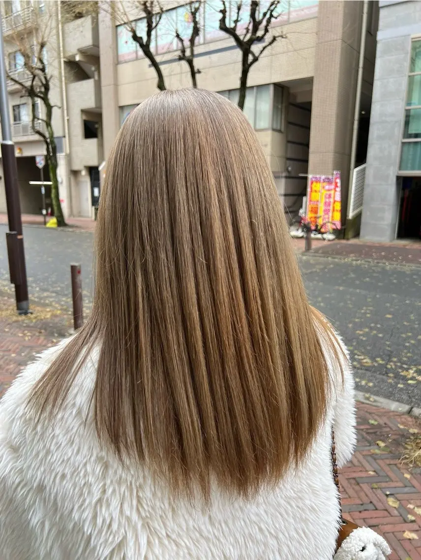 ロング ヘアカラー トリートメント 髙橋 あまねのヘアスタイル
