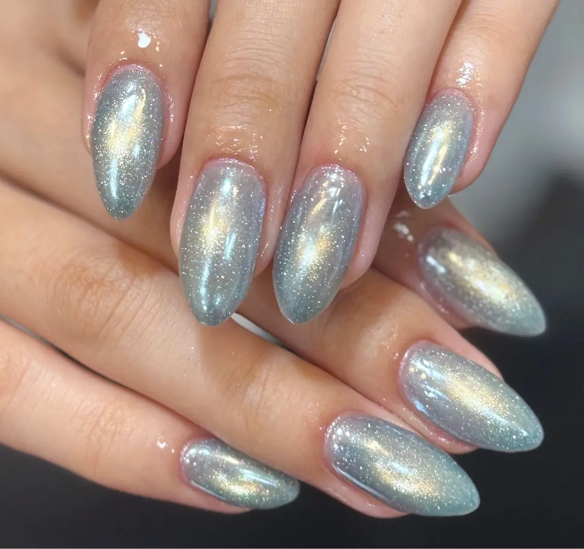 ネイル ジェルネイル マグネットネイル メンズネイル ミラーネイル ハンドネイル MIMnail メンズネイリストのネイルデザイン