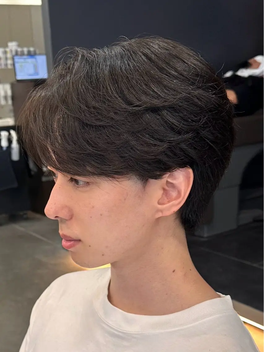 パーマ メンズ 玉置 晴太郎のヘアスタイル