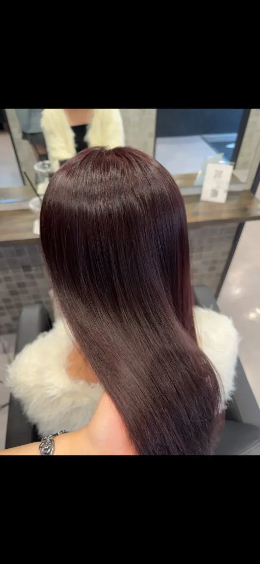 ミディアム カラー カシス ピンクカラー ヘアカラー トリートメント 🖤Ayaka🖤 モデル様募集中🌙のヘアスタイル