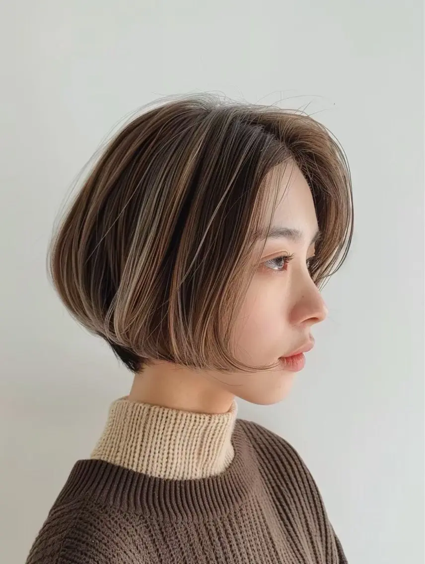 ショート カラー ヘアカラー Hair&Eye Laffin.のマツエク・マツパデザイン