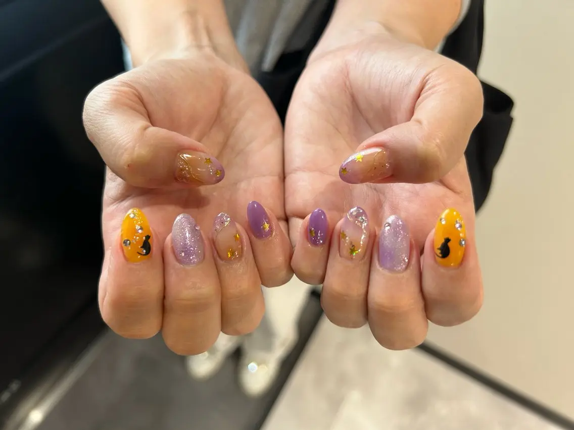 ネイル ハロウィン ululimi nailsalonのネイルデザイン
