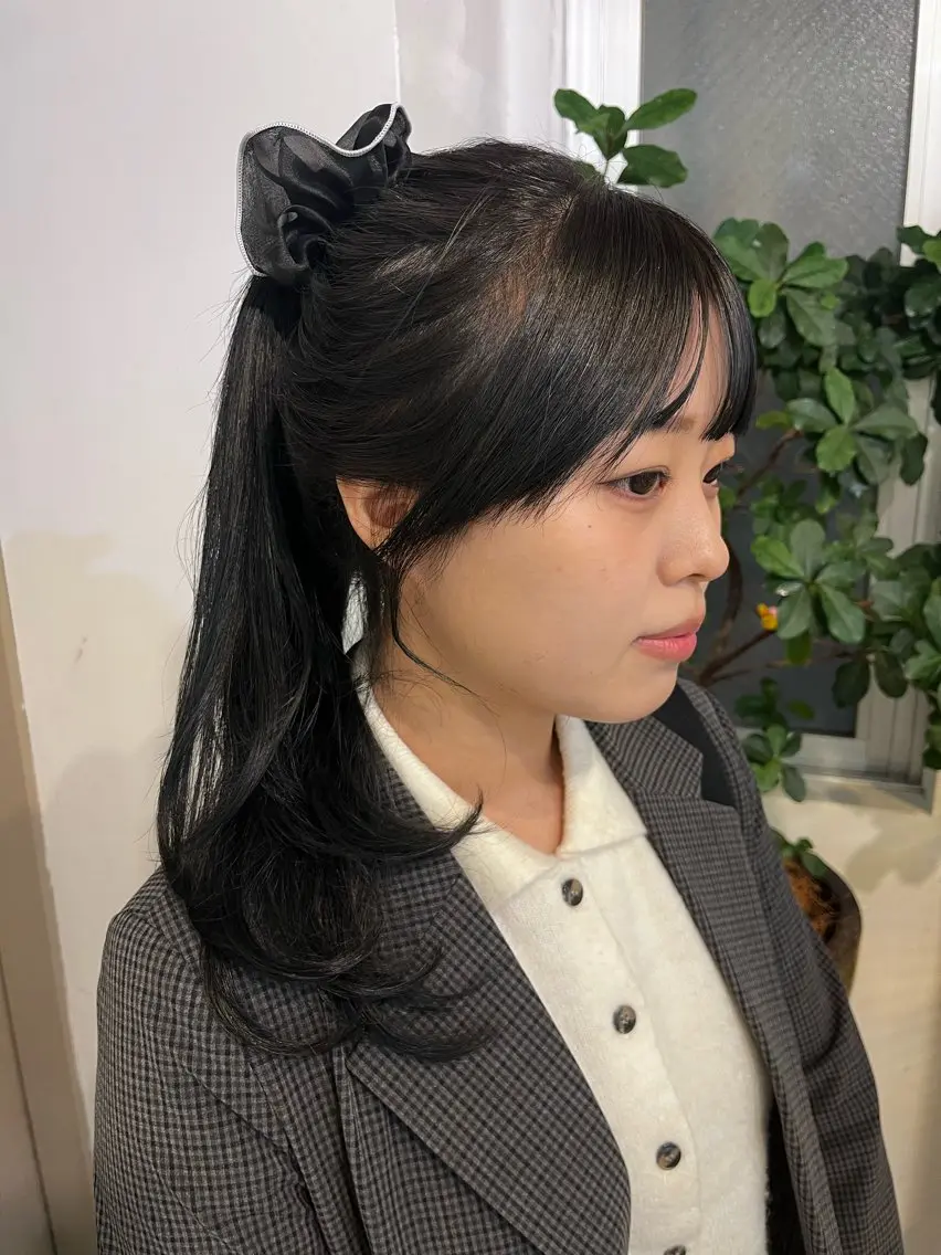 ロング カラー ness 一花のヘアスタイル
