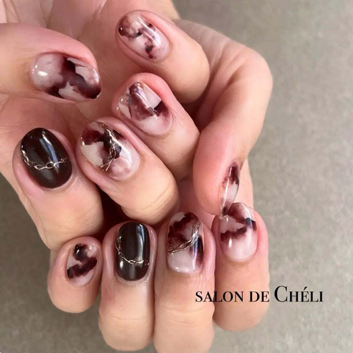 ネイル ニュアンスネイル ハンドネイル salon de Cheliのネイルデザイン