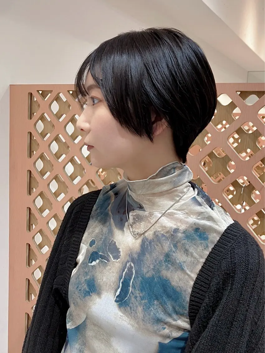 ショート カラー ショートボブ アディクシーカラー ボブ ショートヘア カット ヘアカラー 川間 将彦のヘアスタイル