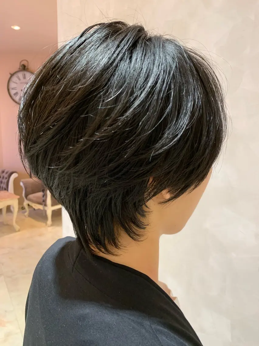 ショート カラー パーマ ヘアアレンジ カット トリートメント ショートカット fropeのヘアスタイル