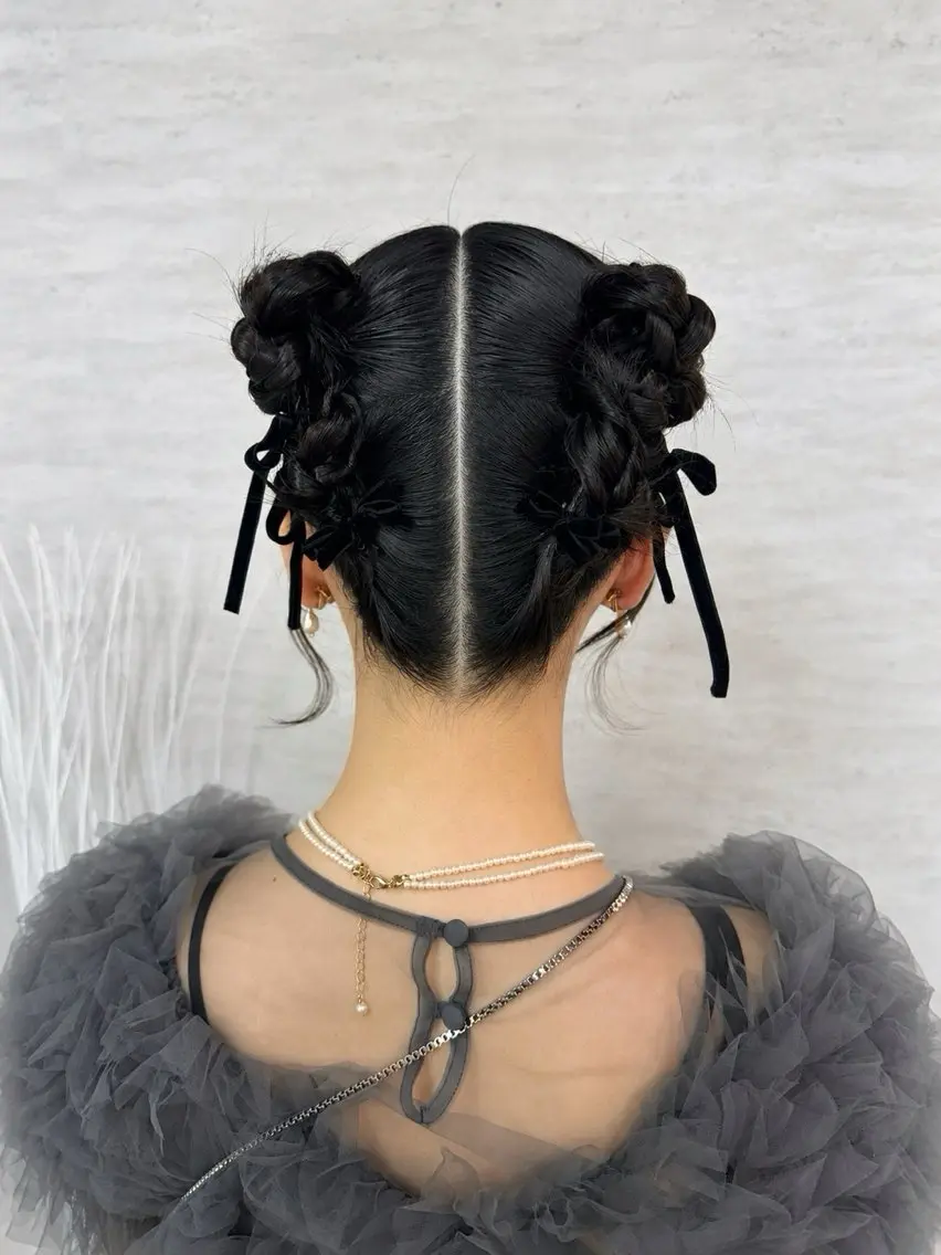 ヘアアレンジ ヘアセット 韓国ヘア🪽 あんじぇ🤍池袋のヘアスタイル