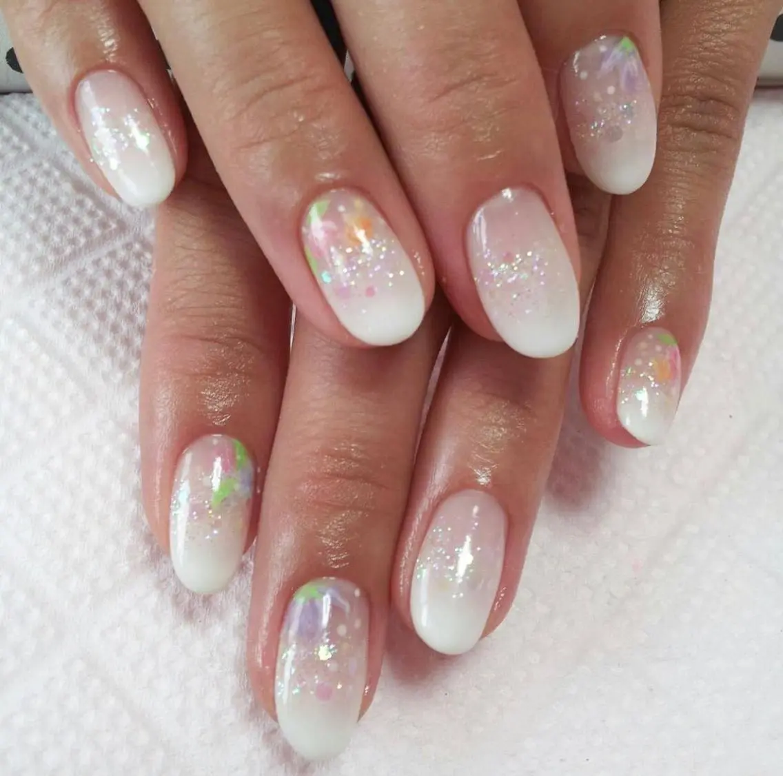 ネイル フラワーネイル グラデーション オフィスネイル Nailsalon Ｒ《喜多見3分》のネイルデザイン