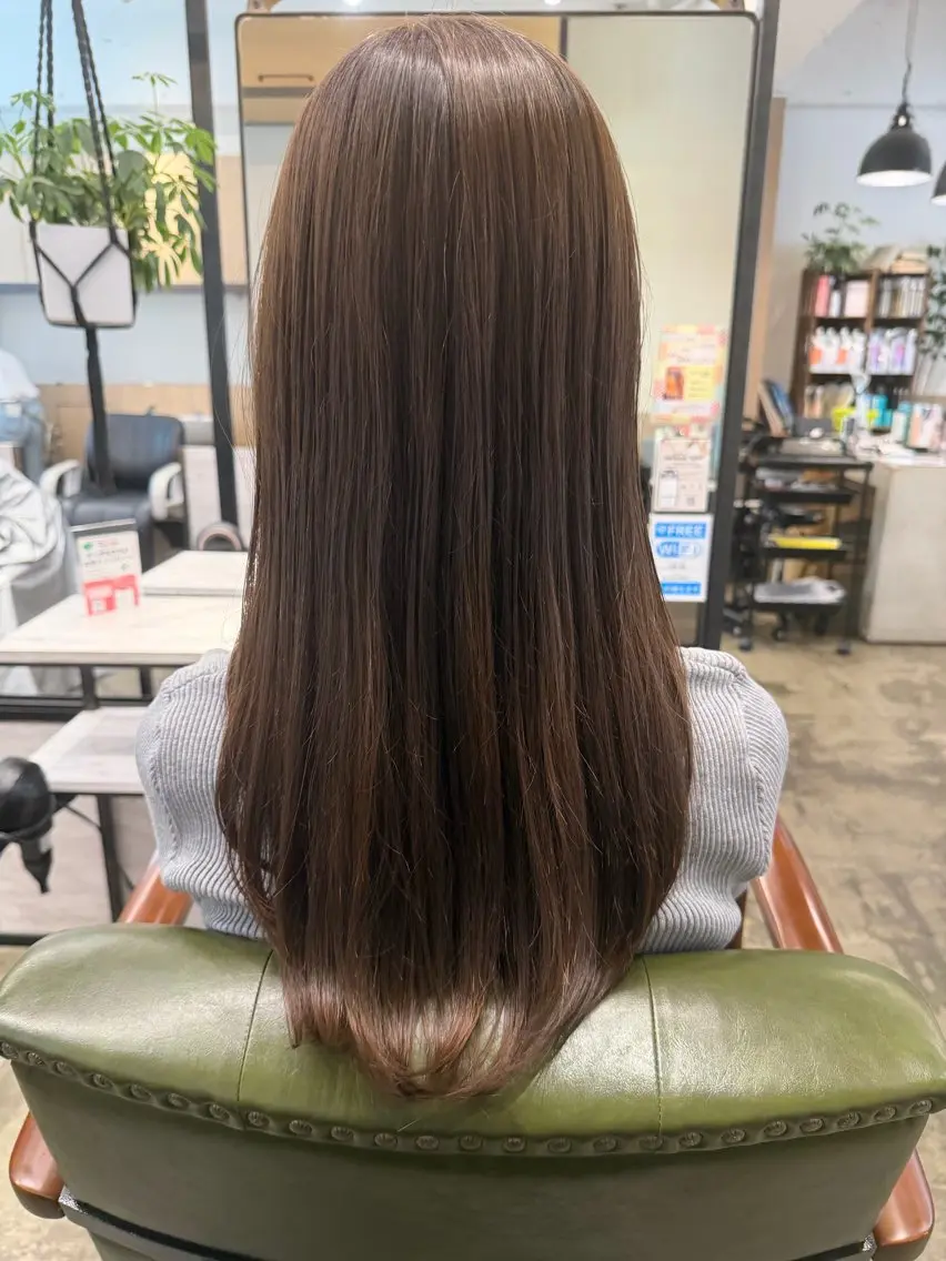 ロング カラー ベージュカラー ひょうどう かおり🐻❄️のヘアスタイル