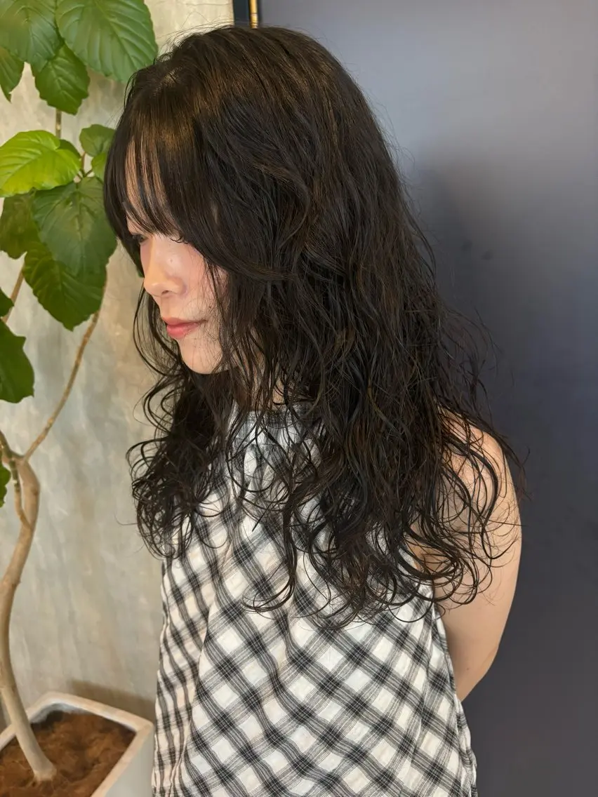 ミディアム パーマ パーマ botan🪷☆*。 レ ナのヘアスタイル