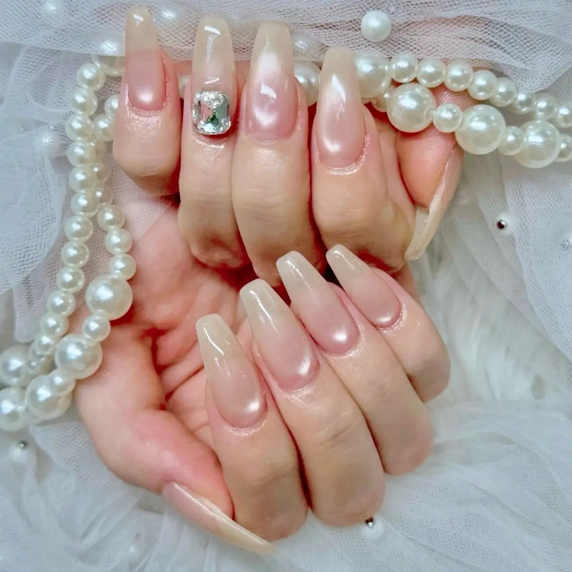 ネイル 韓国ネイル マグネットネイル シンプルネイル ワンホンネイル ハンドネイル Nail lieNのネイルデザイン