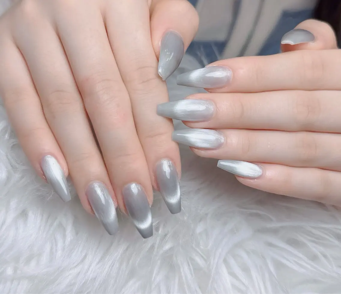 ネイル アートネイル フレンチネイル ジェルネイル 韓国ネイル マグネットネイル ハンドネイル Lenie Nail Okuboのネイルデザイン