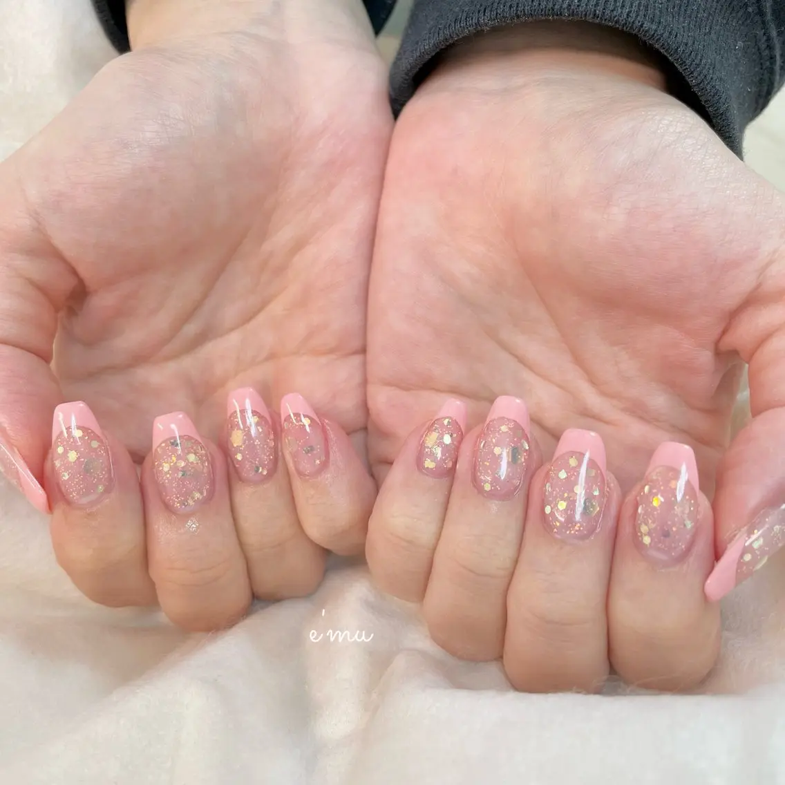 ネイル フレンチネイル nail salon e'mu💐のネイルデザイン