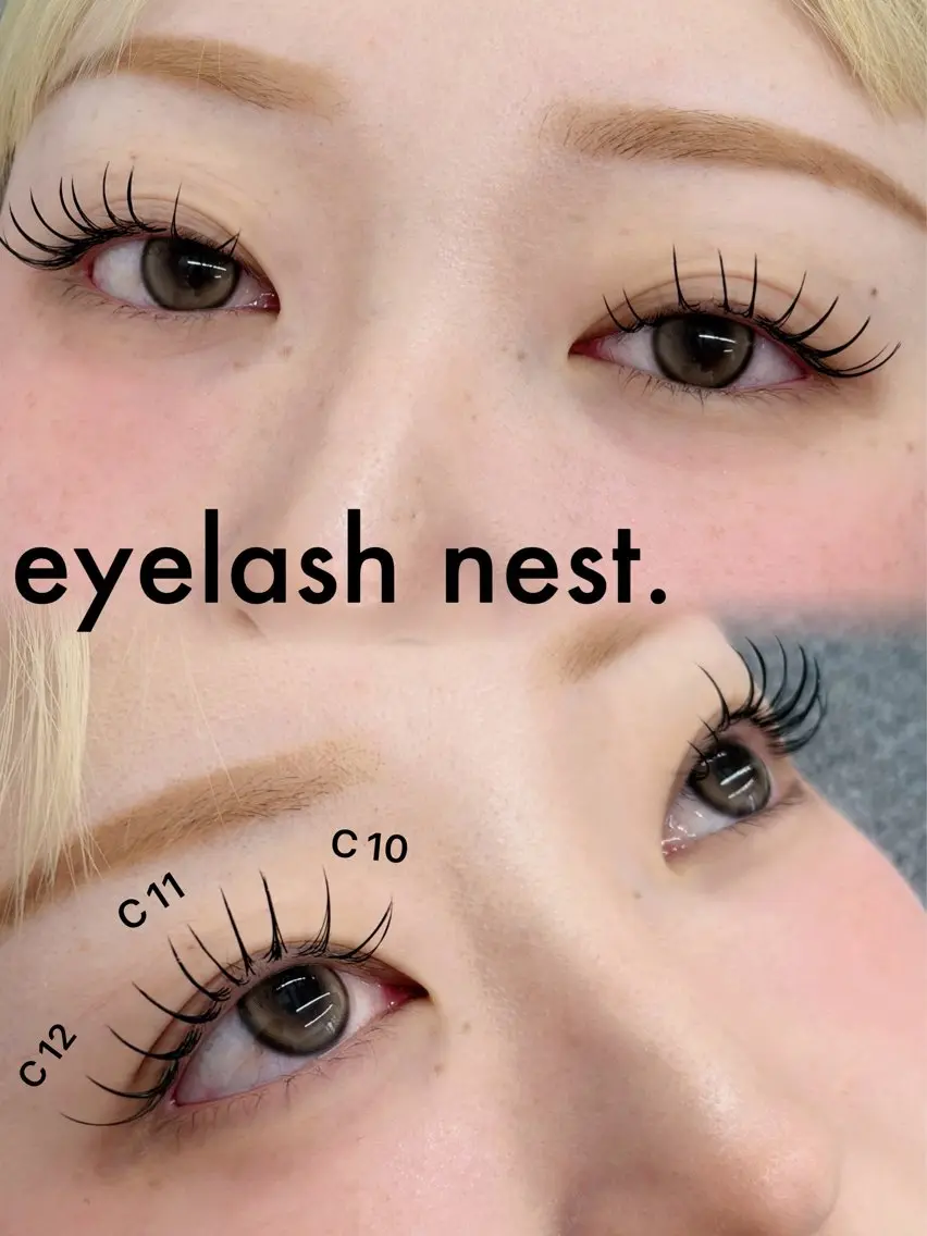 マツエク・マツパ フラットラッシュ 🤍nest. エリ🤍のマツエク・マツパデザイン