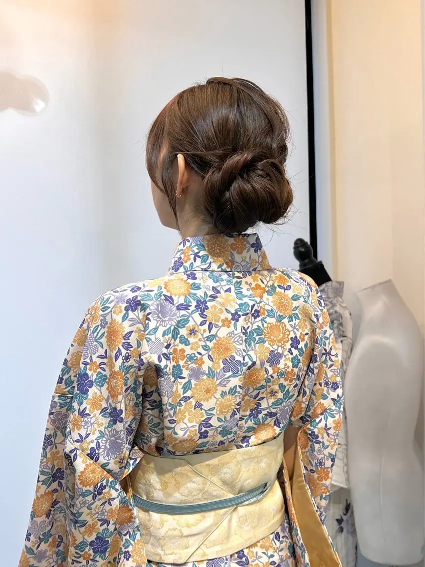 ロング ヘアセット オオバヤシ マホのヘアスタイル