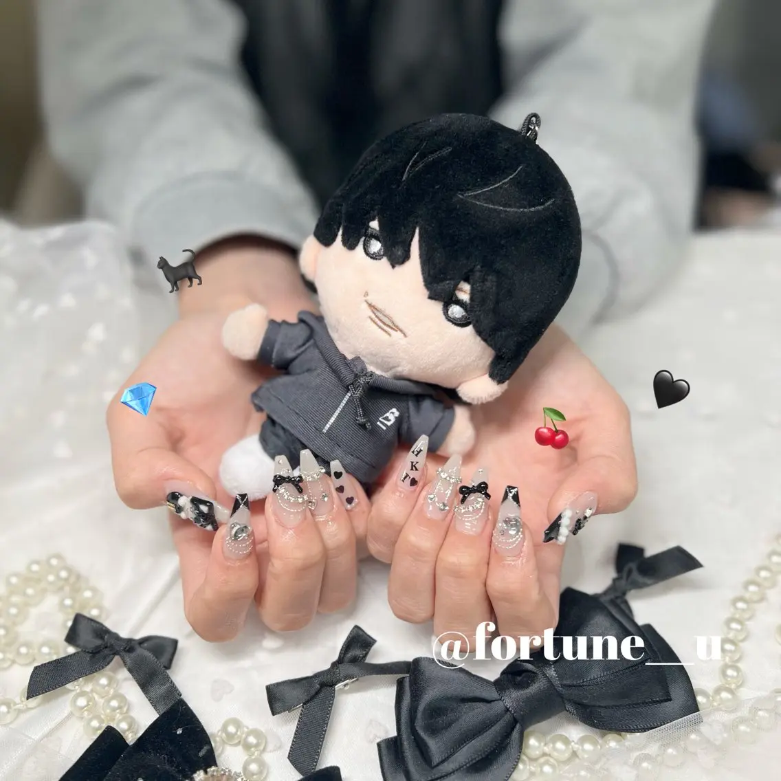 ネイル ガーリー 韓国ネイル ワンホンネイル 💜✩.* Yuuna💜のネイルデザイン