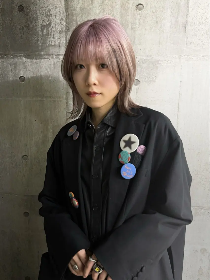 ミディアム ヘアカラー 大野 翔輝のヘアスタイル