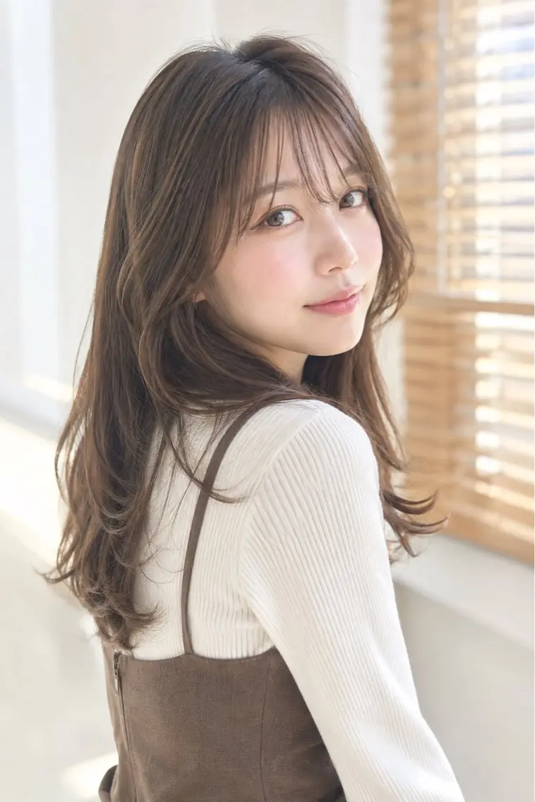 セミロング トリートメント 美髪矯正/髪質改善/ 福崎航平のヘアスタイル