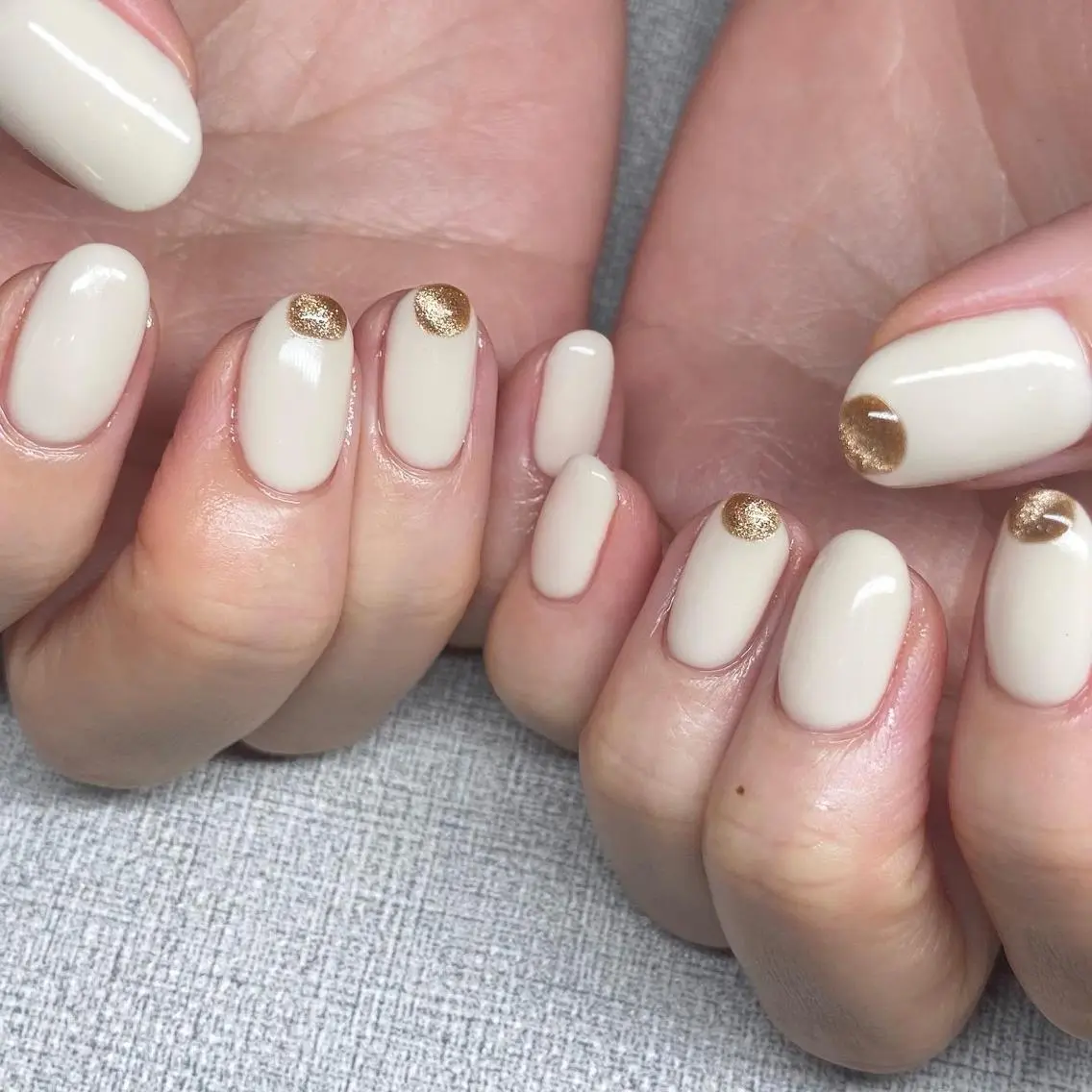ネイル アートネイル ニュアンスネイル 冬ネイル ハンドネイル 山田 貴子のネイルデザイン