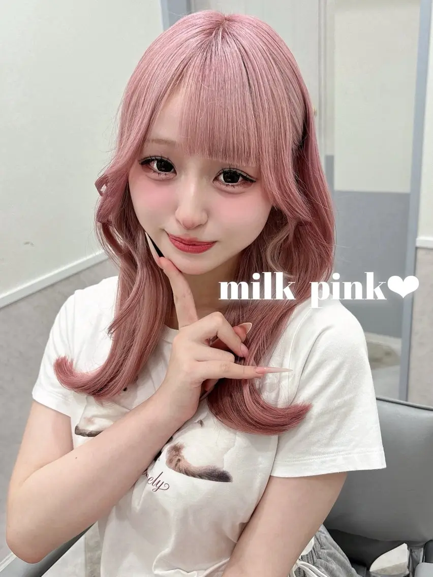 ロング 💎のぼりゆい/大須 ブリーチなしWカラーのヘアスタイル