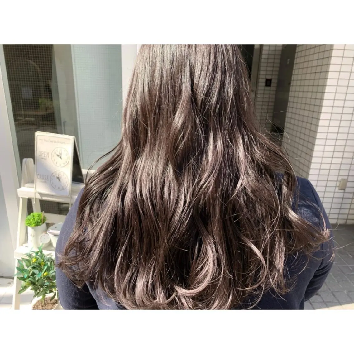 ロング カラー カット ヘアカラー トリートメント 東 祐香のヘアスタイル