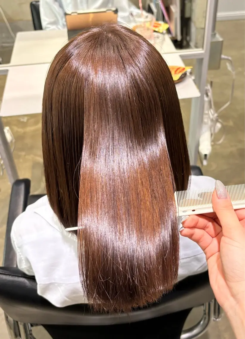 ミディアム カラー ブラウンカラー 透明感カラー モカブラウン ヘアカラー Helena あやかのマツエク・マツパデザイン