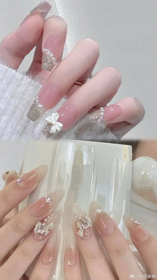 ネイル 長さ出し フットネイル フレンチネイル ジェルネイル ガラスフレンチ More Glam渋谷店のネイルデザイン