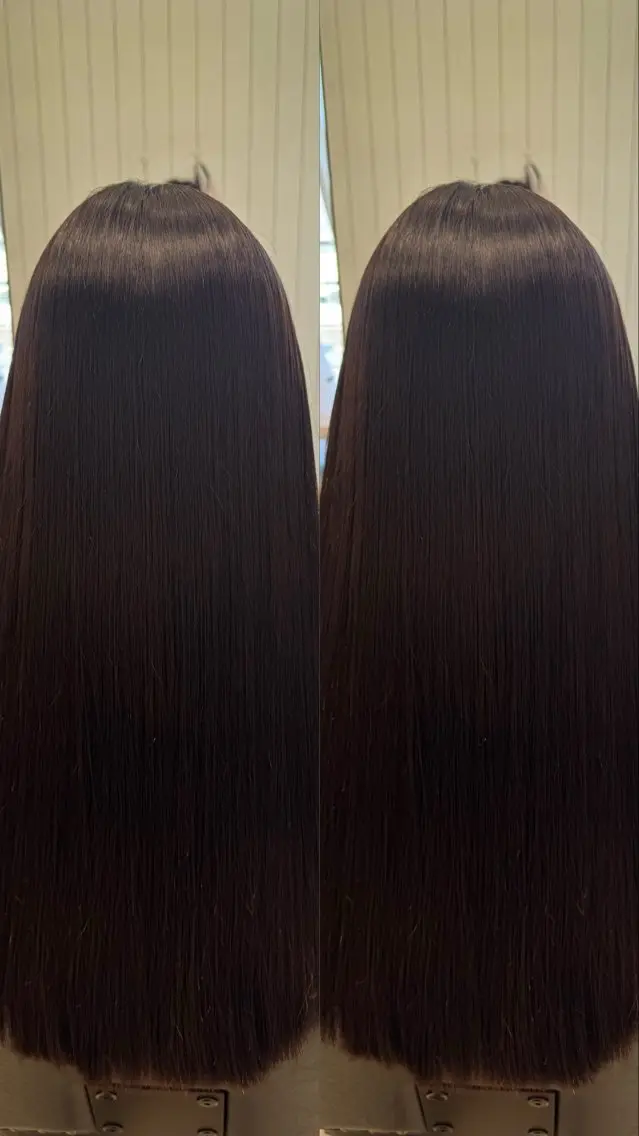 ロング 髪質改善ストレート ⭐️髪質改善カラーのヘアスタイル
