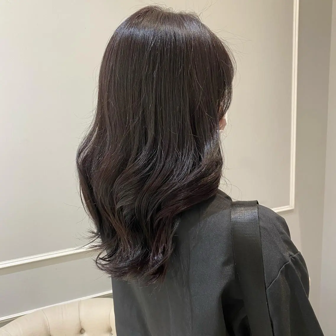 セミロング カラー ヘアカラー 韓国ヘア🍒渡辺 咲🍒のヘアスタイル