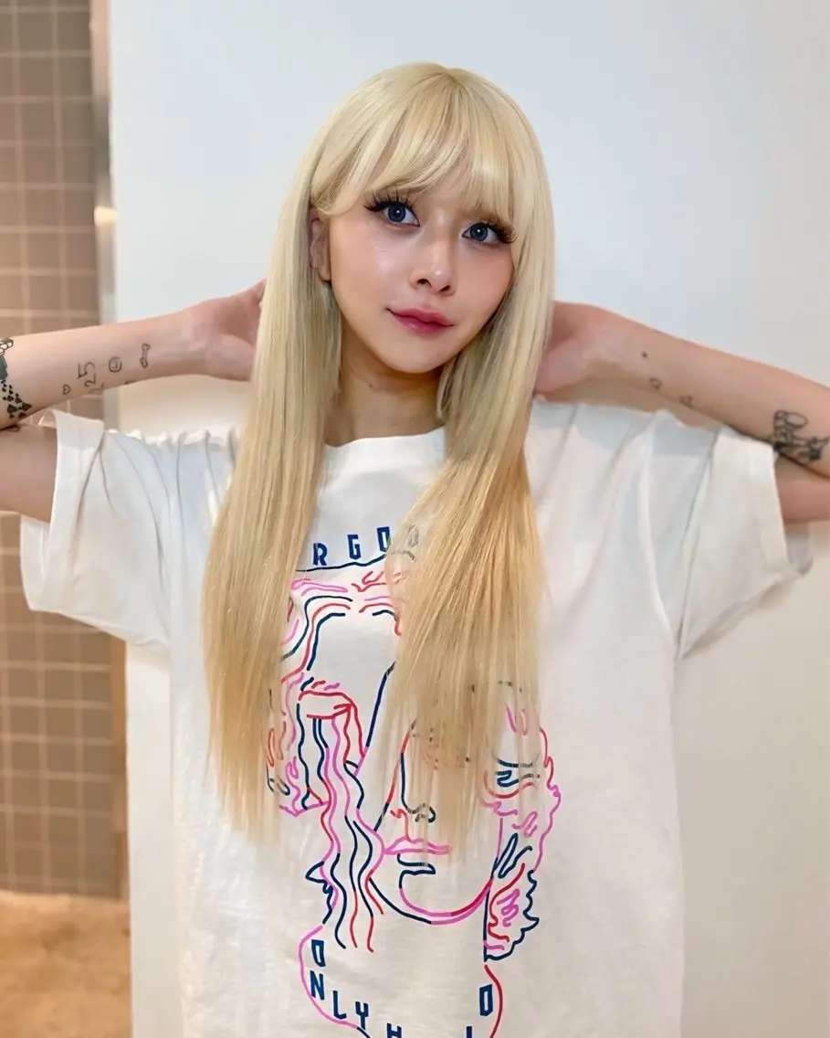 ❤️🔥プルエクステ❤️🔥ダイヤモンド💎✨ハイブリーチWカラー✨+プルエクステ50本〜コース🫧ケアブリーチ付きの写真