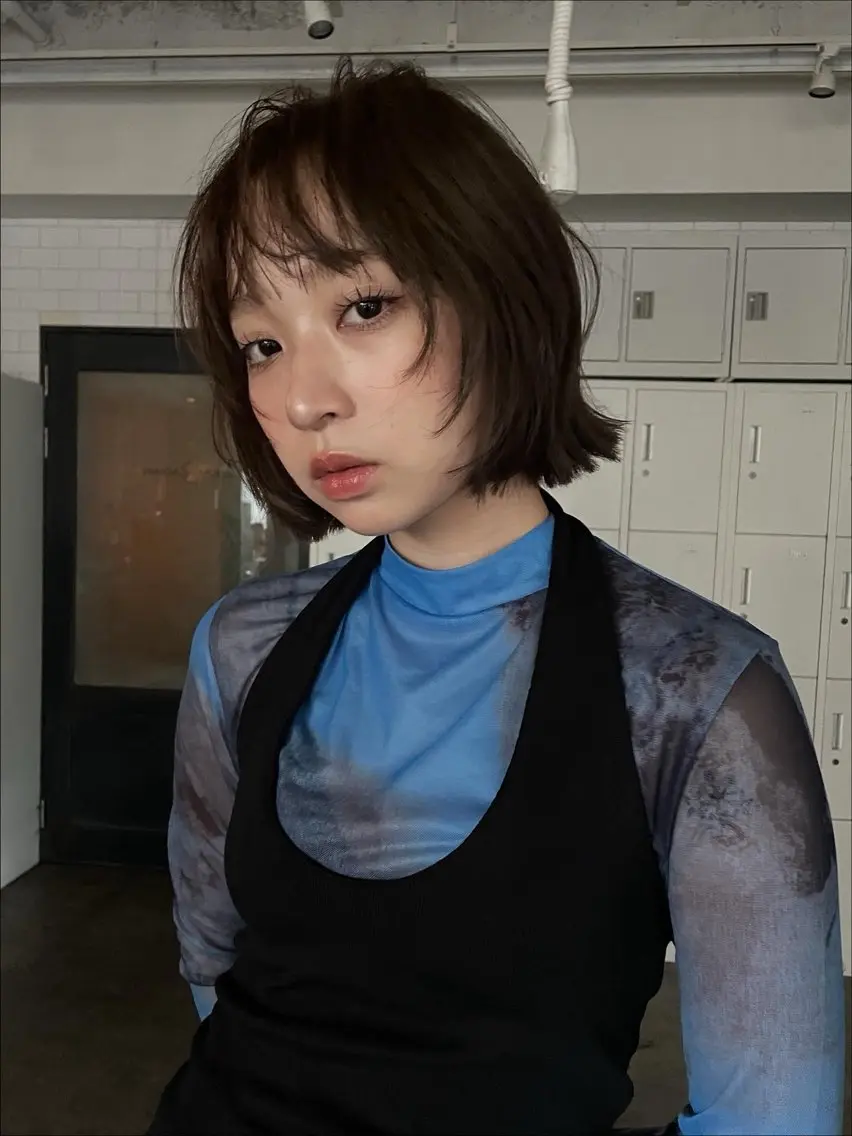 ショート ボブレイヤー ボブ レイヤーカット ショート・メンズ特化 美容師/yuNa🩶のヘアスタイル