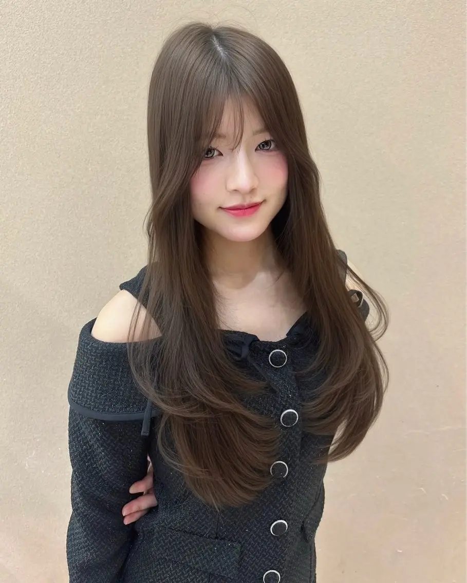 ロング ヘアカラー トリートメント 透明感カラー/ 髪質改善/松沢州途のヘアスタイル