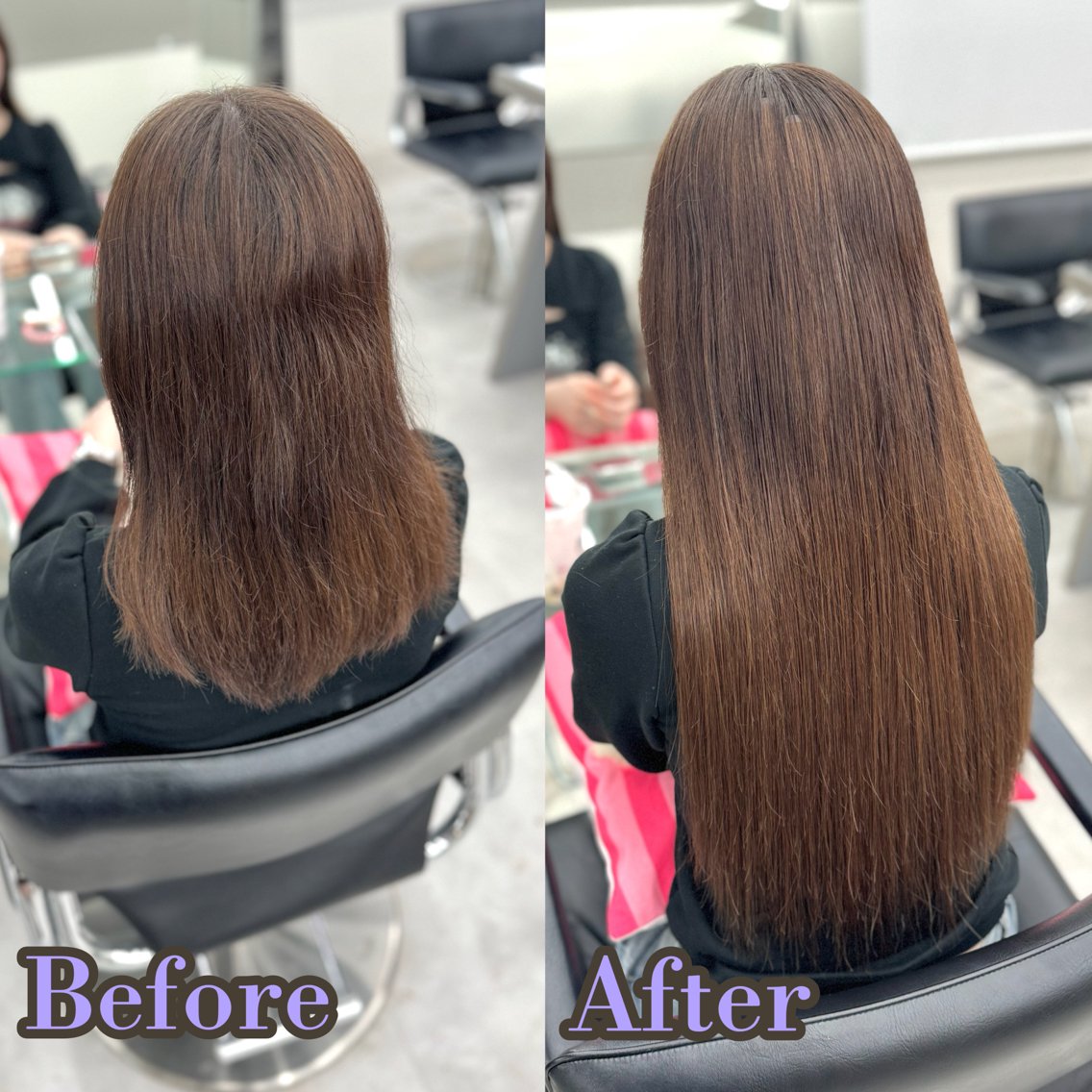 エクステ ヘアメ🎀ハイトーン 🩵エクステ🪄しほのヘアスタイル