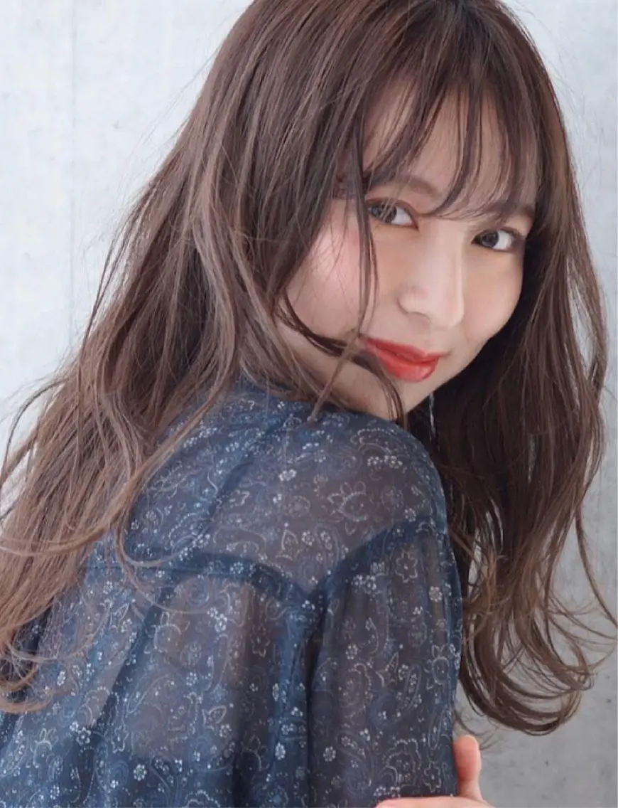 ロング カラー 透明感カラー ハイライトカラー インナーカラー ハイライト 髪質改善 misa🫧ナチュラ ル縮毛矯正/髪質改善のヘアスタイル