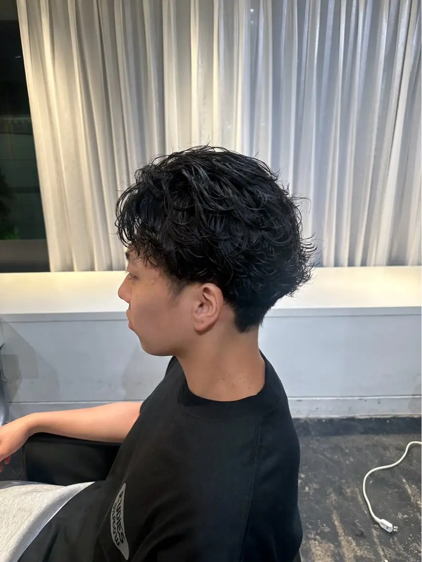 メンズ パーマ ショート・パーマ みお🎀のヘアスタイル