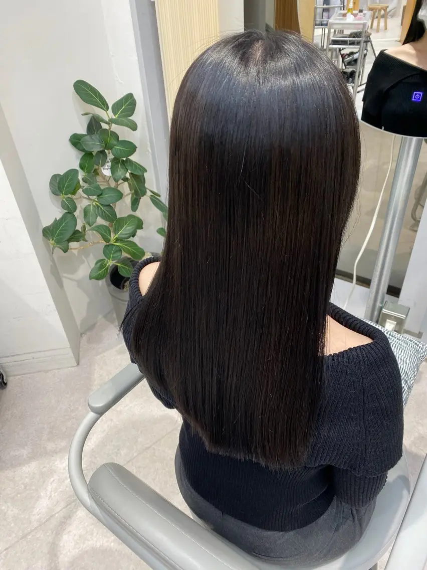 ロング カット 縮毛矯正 🍓暖色カラー🍓 fuminaのヘアスタイル