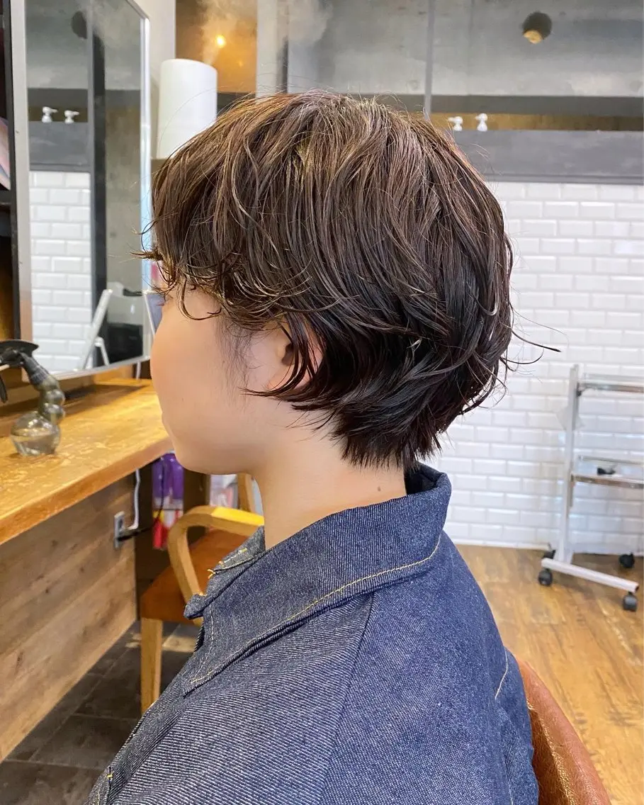 ショート カット パーマ パーマ/ 🌿nanakoのヘアスタイル
